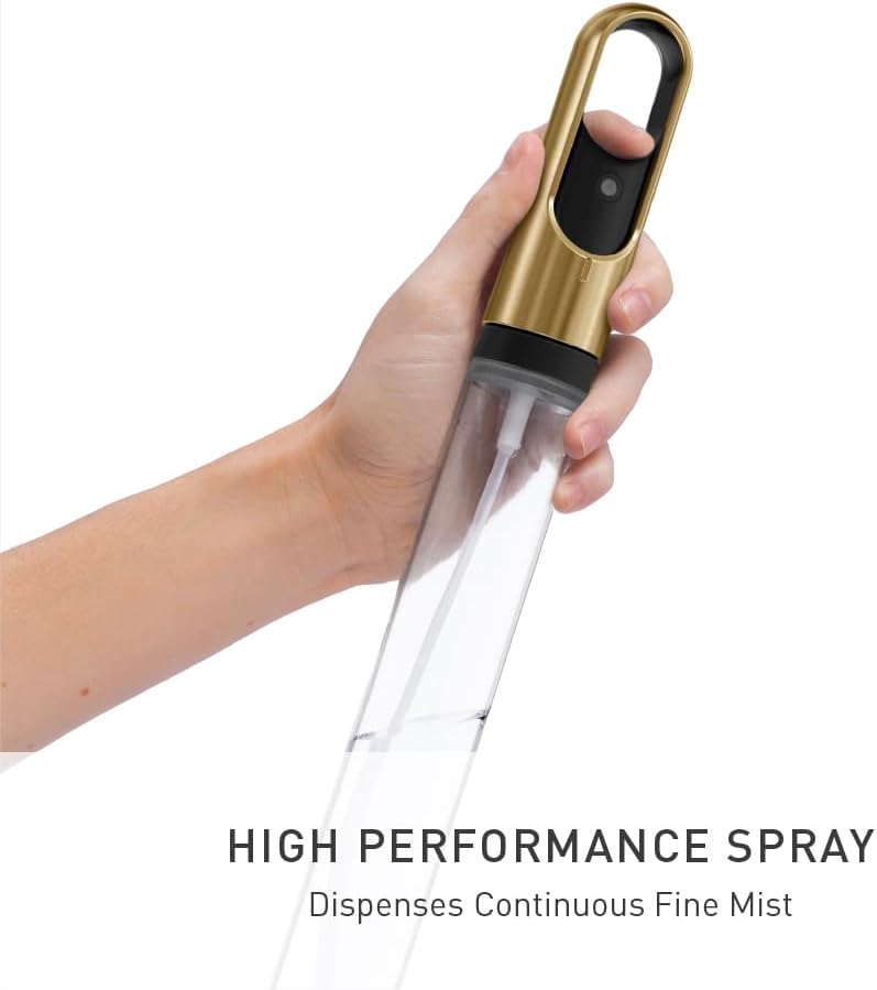 Simple Human Standing Paper Towel Holder with Spray Pump, Brass Stainless Steel, Gold - Image 4